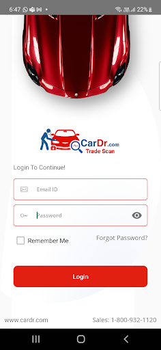 Android application Trade Scan screenshort