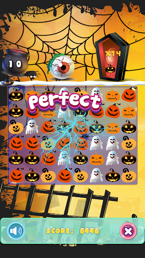Android application Halloween Games Match 3 swap screenshort