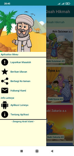 Android application Cerita Nabi Dan Kisah Hikmah screenshort