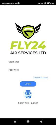 Android application FLY24 Air Services Ltd screenshort