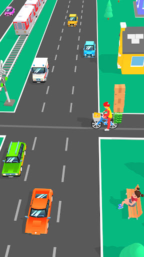 Pizza Delivery Game: Bike Game Screen 3