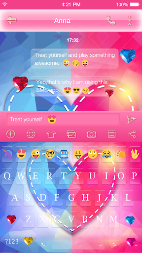 Sweet Love KK Keyboard Theme