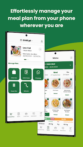 Android application FITT Meals - Meal plans screenshort
