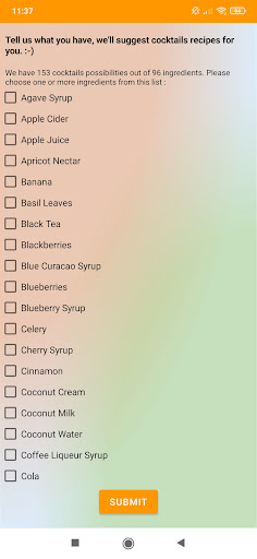 Mocktail Maker Screen 2