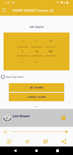Android application KGMS AM 940 screenshort