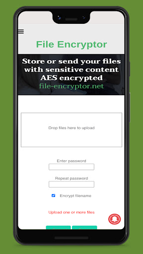 File encryptor Screen 2
