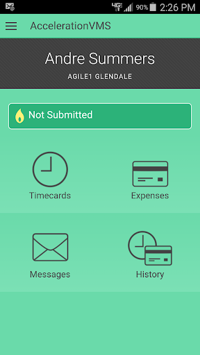 Android application AccelerationVMS For CWR screenshort
