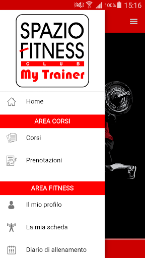 Android application Spazio Fitness - My Trainer screenshort