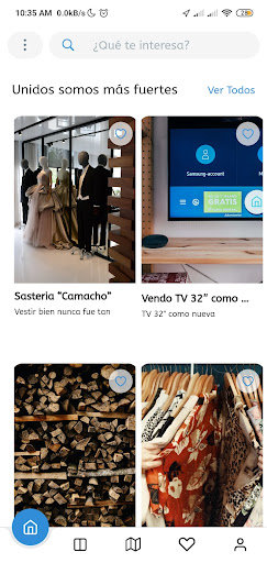 Android application Comercio Unidos screenshort