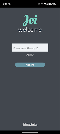 Android application Joi Events screenshort