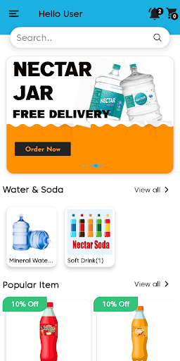 Nectar - Online Water Delivery Screen 2