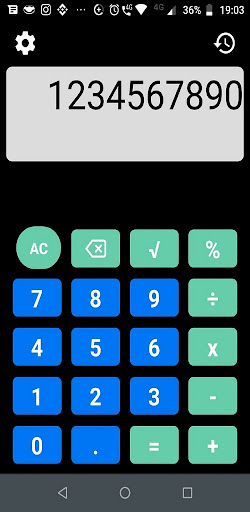 Android application Colorful Calculator Pro screenshort