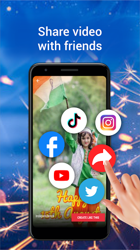 Independence Day Festival Greeting Video Maker