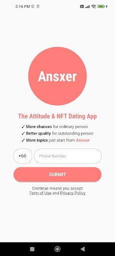 Ansxer - Attitude and NFT Dating