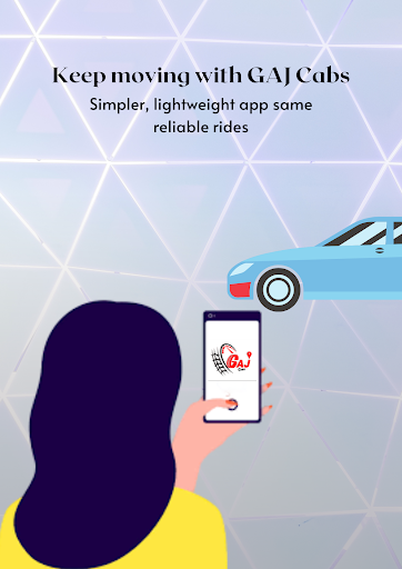 Android application Gaj cabs screenshort