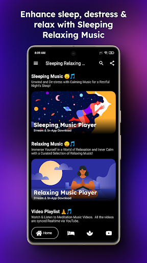 Android application Sleeping Relaxing Music screenshort