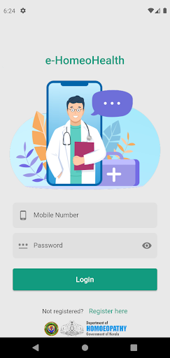 Android application m-Homoeo screenshort