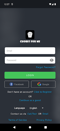 Android application Chores For Me screenshort