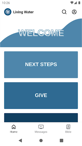 Android application Church of Living Water screenshort