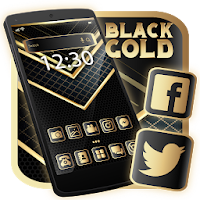 Black Gold Launcher Theme Live HD Wallpapers