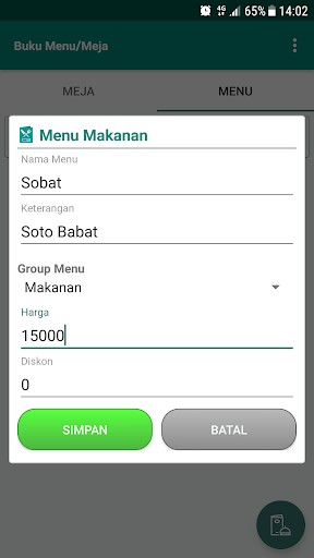 Menu Warkop Cafe & Kedai Kopi Screen 3