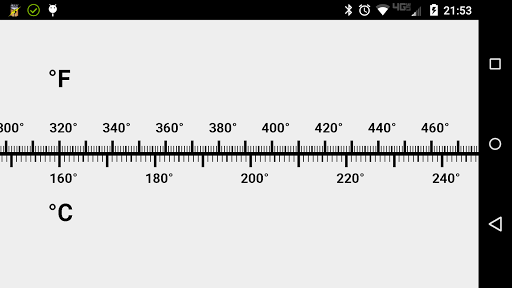 Android application Temperature Scale screenshort