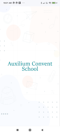 Android application Auxilium Convent screenshort