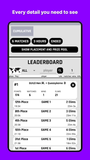 Fn tournaments Screen 2