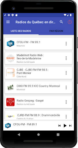 Radios du Québec en direct Screen 3