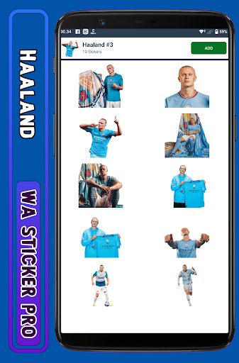 Haaland - WA Sticker Pro Screen 2