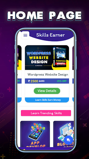 Skills Earner - Learn & Earn Screen 2