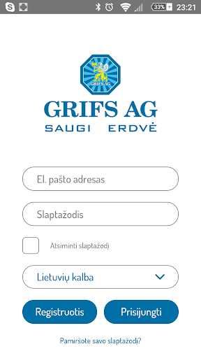GRIFS AG apsauga Screen 2