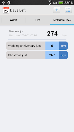 Days Left Screen 3