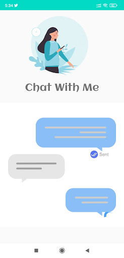 Android application ChatWith Me screenshort