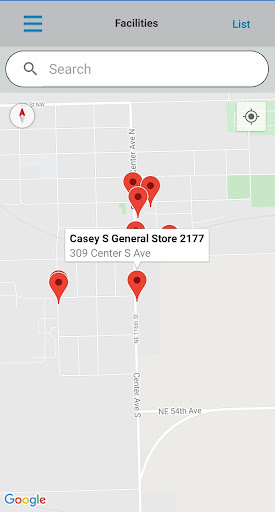 Android application Iowa Food Inspections screenshort