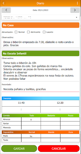Android application Escolas Infantís de Santiago screenshort