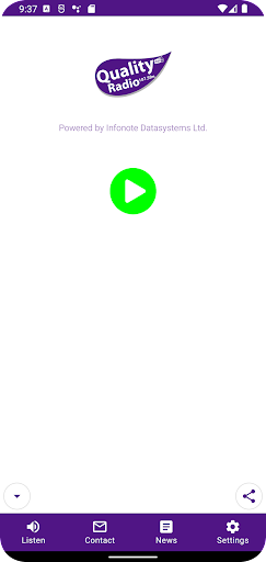 Android application Quality Radio screenshort