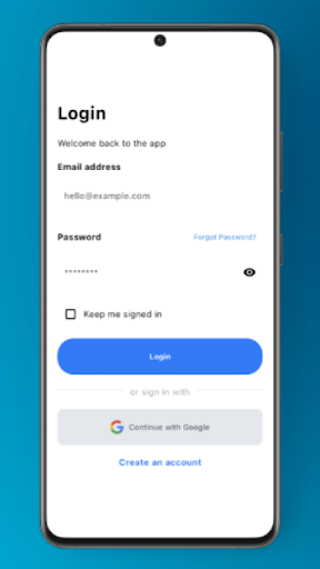 Android application Falcon Airport Services screenshort