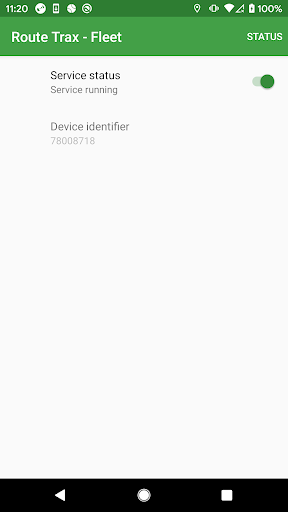 Android application Route Trax - Fleet screenshort