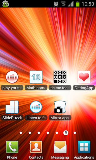 Screenshot of show battery percentage