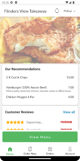 Flinders View Takeaway Screen 2