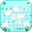 Cyan Tulips Keyboard Theme