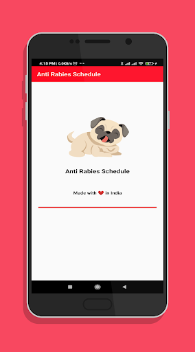 Android application Anti Rabies Schedule screenshort