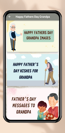 Android application Happy Fathers Day Grandpa screenshort