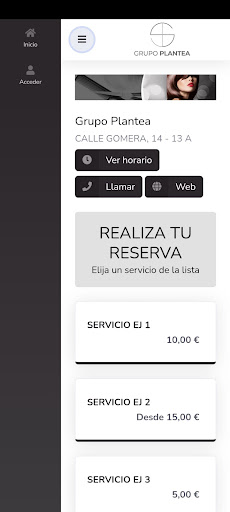 Android application Plantea tu cita screenshort
