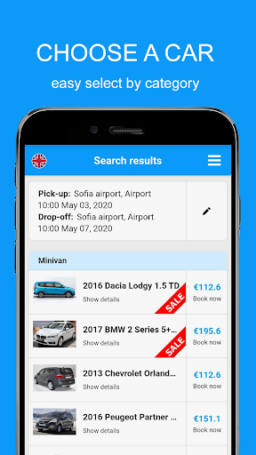 Motoroads Car Rent Screen 2