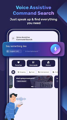 Voice Assistive Command Search