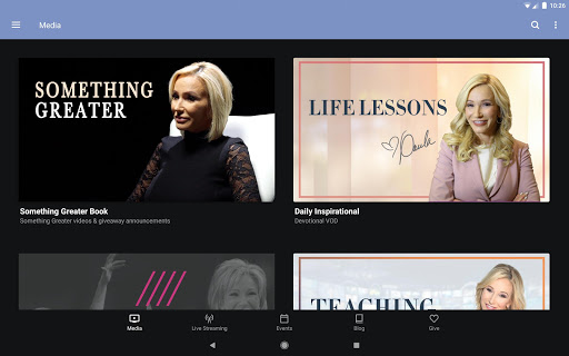 Screenshot of Paula White Ministries Media
