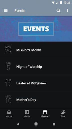Ridgeview Ministries Screen 3