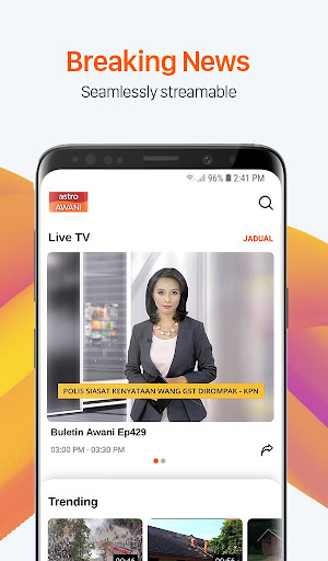 Android application Astro AWANI screenshort